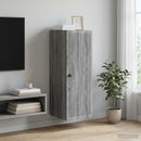vidaXL Fali szekrény Szürke Sonoma 33 x 34,5 x 90 cm Szerelt Fa