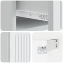 vidaXL Fali éjjeli szekrény 2 db Fehér 33 x 34,5 x 20 cm Szerelt Fa