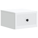 vidaXL Fali éjjeli szekrény 2 db Fehér 33 x 34,5 x 20 cm Szerelt Fa