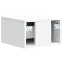 vidaXL Fali éjjeli szekrény 2 db Fehér 33 x 34,5 x 20 cm Szerelt Fa