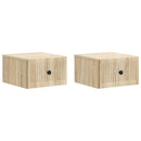 vidaXL Fali éjjeli szekrény 2 pcs Sonoma Tölgy 33 x 34,5 x 20 cm