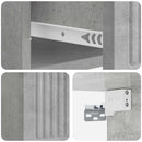 vidaXL Fali éjjeli szekrény Betonszürke 33 x 34,5 x 20 cm Szerelt Fa