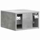 vidaXL Fali éjjeli szekrény Betonszürke 33 x 34,5 x 20 cm Szerelt Fa