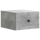 vidaXL Fali éjjeli szekrény 2 pcs Betonszürke 33 x 34,5 x 20 cm