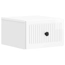 vidaXL Fali éjjeli szekrény 2 pcs Magasfényű Fehér 33 x 34,5 x 20 cm