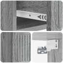vidaXL Fali éjjeli szekrény Szürke Sonoma 33 x 34,5 x 20 cm Szerelt Fa