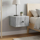 vidaXL Fali éjjeli szekrény 2 db Szürke Sonoma 33 x 34,5 x 20 cm