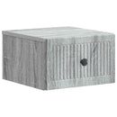 vidaXL Fali éjjeli szekrény 2 pcs Szürke Sonoma 33 x 34,5 x 20 cm