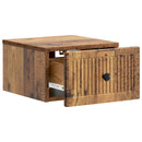 vidaXL Fali éjjeli szekrény Antik Fa 33 x 34,5 x 20 cm Szerelt Fa