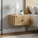 vidaXL Fali éjjeli szekrény 2 db Kézműves Tölgy 33 x 34,5 x 20 cm