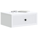 vidaXL Éjjeliszekrény fiókkal 2 pcs Fehér 49 x 34,5 x 20 cm Szerelt Fa