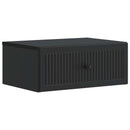 vidaXL Éjjeliszekrény 2 db Fekete 49 x 34,5 x 20 cm Szerelt Fa