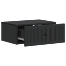 vidaXL Éjjeliszekrény 2 db Fekete 49 x 34,5 x 20 cm Szerelt Fa
