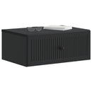 vidaXL Éjjeliszekrény 2 db Fekete 49 x 34,5 x 20 cm Szerelt Fa