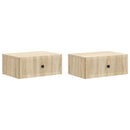 vidaXL Éjjeliszekrény 2 pcs Sonoma Tölgy 49 x 34,5 x 20 cm Szerelt Fa