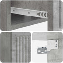 vidaXL Éjjeliszekrény fiókkal Betonszürke 49 x 34,5 x 20 cm Szerelt Fa