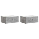 vidaXL Éjjeliszekrény 2 pcs Betonszürke 49 x 34,5 x 20 cm Szerelt Fa