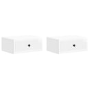 vidaXL Éjjeliszekrény 2 db Magasfényű Fehér 49 x 34,5 x 20 cm