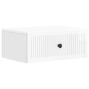vidaXL Éjjeliszekrény fiókkal 2 pcs Magasfényű Fehér 49 x 34,5 x 20 cm