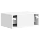 vidaXL Éjjeliszekrény fiókkal 2 pcs Magasfényű Fehér 49 x 34,5 x 20 cm