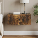 vidaXL Éjjeliszekrény Füstös Tölgy 49 x 34,5 x 20 cm Szerelt Fa