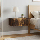vidaXL Éjjeliszekrény 2 db Füstös Tölgy 49 x 34,5 x 20 cm Szerelt Fa