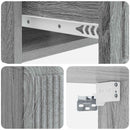 vidaXL Éjjeliszekrény 2 pcs Szürke Sonoma 49 x 34,5 x 20 cm Szerelt Fa