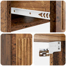vidaXL Éjjeliszekrény 2 db Antik Fa 49 x 34,5 x 20 cm Szerelt Fa