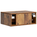 vidaXL Éjjeliszekrény 2 db Antik Fa 49 x 34,5 x 20 cm Szerelt Fa
