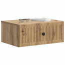 vidaXL Éjjeliszekrény fiókkal 2 pcs Kézműves Tölgy 49 x 34,5 x 20 cm