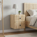 vidaXL Fali éjjeli szekrény 2 pcs Sonoma Tölgy 33 x 34,5 x 40 cm