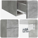 vidaXL Fali éjjeli szekrény Betonszürke 33 x 34,5 x 40 cm Szerelt Fa