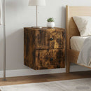 vidaXL Fali éjjeli szekrény 2 pcs Füstös Tölgy 33 x 34,5 x 40 cm