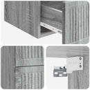 vidaXL Fali éjjeli szekrény 2 pcs Szürke Sonoma 33 x 34,5 x 40 cm