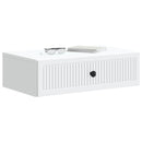 vidaXL Fali oldaltábla Fehér 59 x 34,5 x 17 cm Szerelt Fa