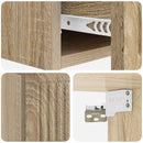 vidaXL Fali oldaltábla Sonoma Tölgy 59 x 34,5 x 17 cm Szerelt Fa