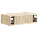 vidaXL Fali oldaltábla Sonoma Tölgy 59 x 34,5 x 17 cm Szerelt Fa
