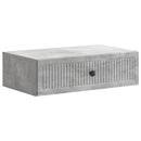 vidaXL Fali oldaltábla Betonszürke 59 x 34,5 x 17 cm Szerelt Fa