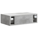 vidaXL Fali oldaltábla Betonszürke 59 x 34,5 x 17 cm Szerelt Fa