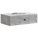 vidaXL Fali oldaltábla Betonszürke 59 x 34,5 x 17 cm Szerelt Fa