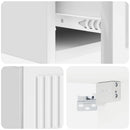 vidaXL Fali oldaltábla Magasfényű Fehér 59 x 34,5 x 17 cm Szerelt Fa