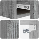 vidaXL Fali oldaltábla Szürke Sonoma 59 x 34,5 x 17 cm Szerelt Fa
