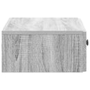 vidaXL Fali oldaltábla Szürke Sonoma 59 x 34,5 x 17 cm Szerelt Fa