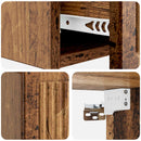vidaXL Fali oldaltábla Antik Fa 59 x 34,5 x 17 cm Szerelt Fa