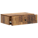 vidaXL Fali oldaltábla Antik Fa 59 x 34,5 x 17 cm Szerelt Fa