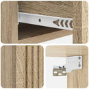 vidaXL Fali oldaltábla Sonoma Tölgy 87,5 x 34,5 x 17 cm Szerelt Fa