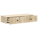 vidaXL Fali oldaltábla Sonoma Tölgy 87,5 x 34,5 x 17 cm Szerelt Fa