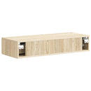 vidaXL Fali oldaltábla Sonoma Tölgy 87,5 x 34,5 x 17 cm Szerelt Fa