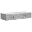 vidaXL Fali oldaltábla Betonszürke 87,5 x 34,5 x 17 cm Szerelt Fa