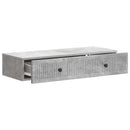 vidaXL Fali oldaltábla Betonszürke 87,5 x 34,5 x 17 cm Szerelt Fa
